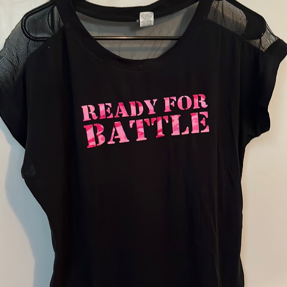 Black Ready For Battle Tee